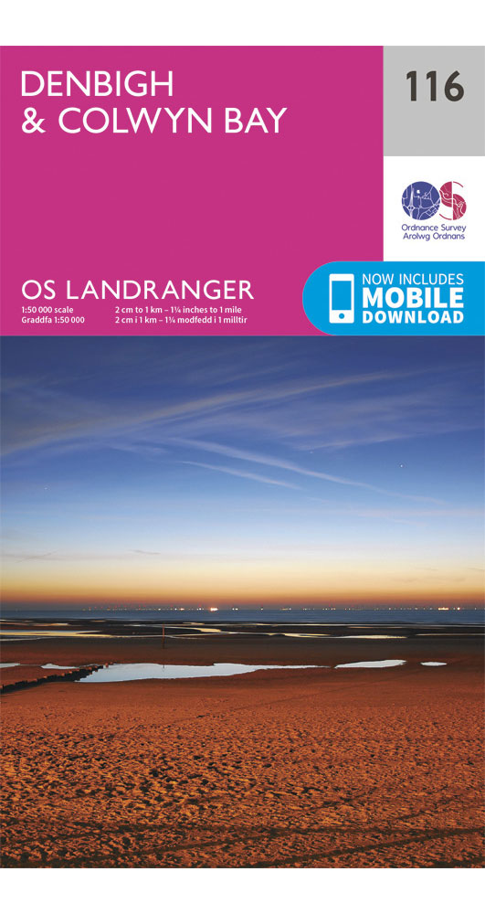 Ordnance Survey DenbighandColwyn Bay - Landranger 116 Map