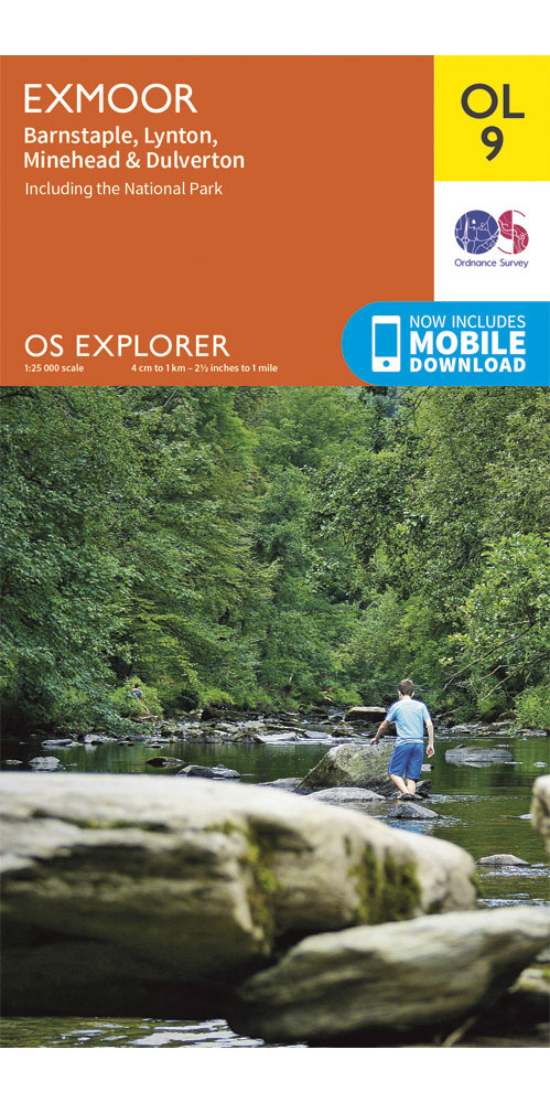 Ordnance Survey Exmoor - Os Explorer Ol9 Map