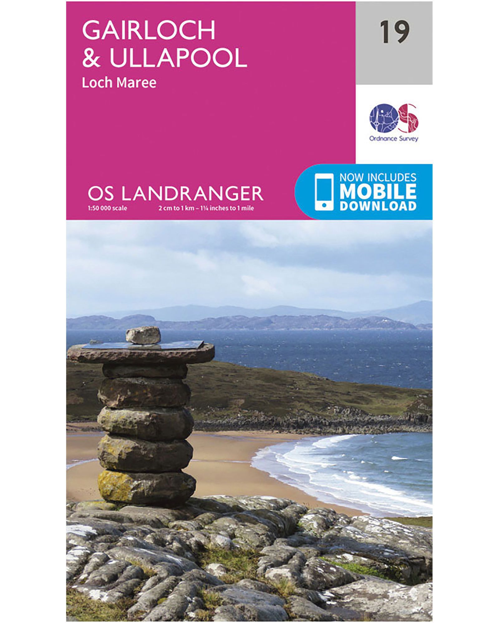 Ordnance Survey GairlochandUllapool  Loch Maree - Landranger 19 Map