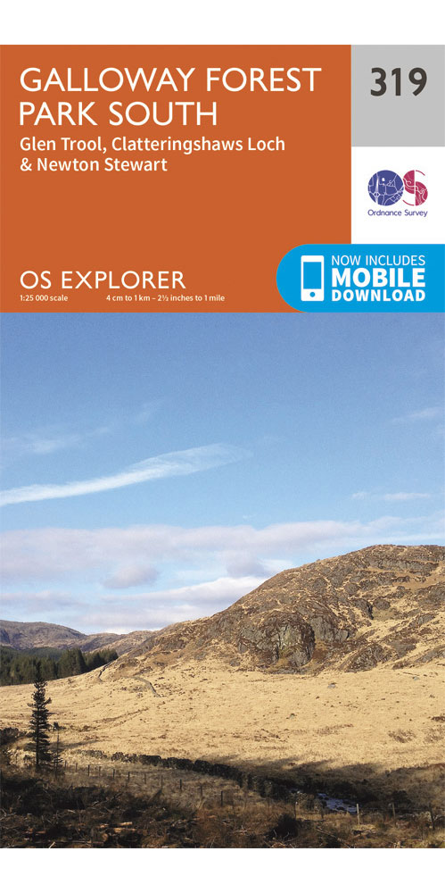 Ordnance Survey Galloway Forest Park South - Os Explorer 319 Map