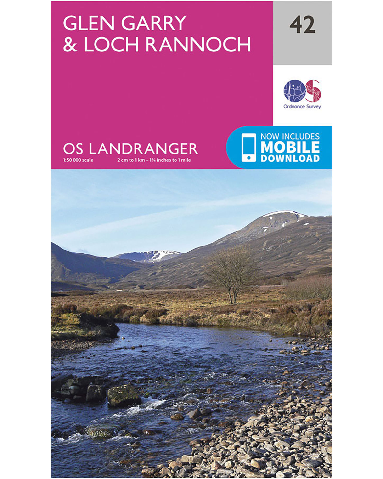 Ordnance Survey Glen GarryandLoch Rannoch - Landranger 42 Map