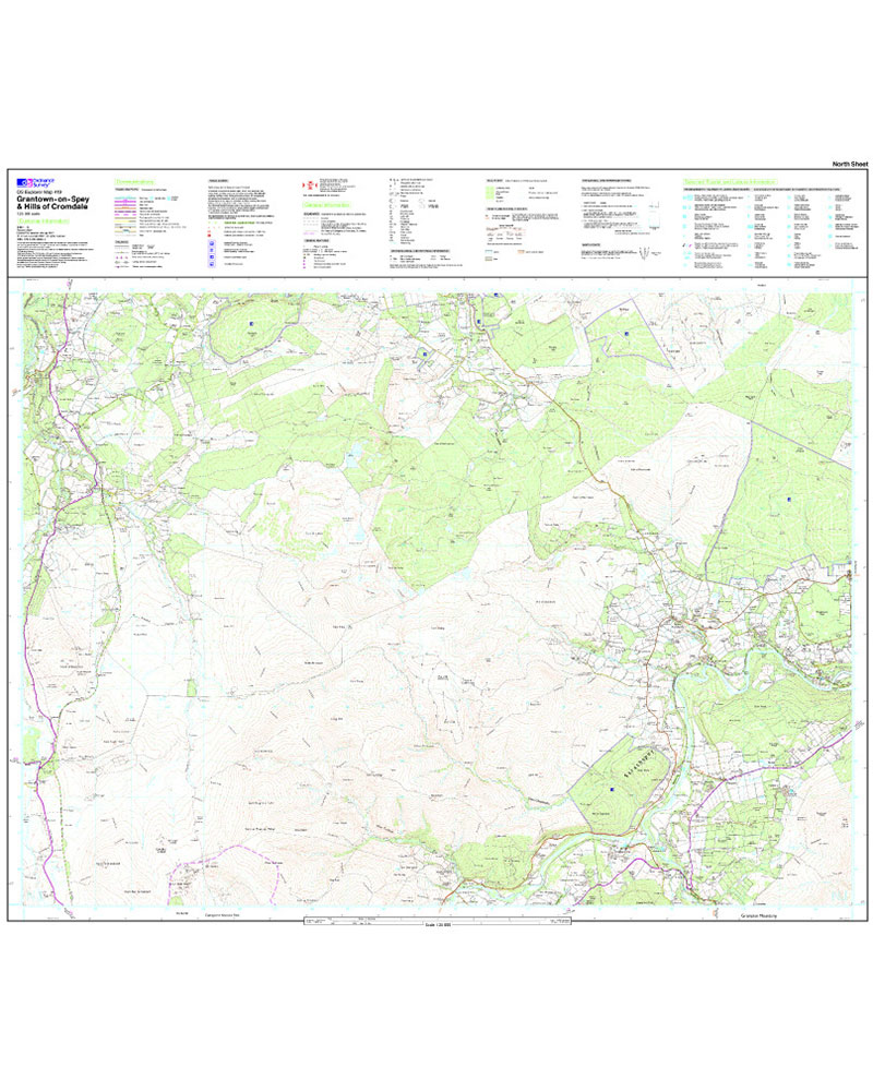 Ordnance Survey Grantown-on-spey And Hills Of Cromdale - Os Explorer Ol419 Map