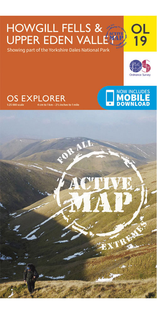 Ordnance Survey Howgill FellsandUpper Eden Valley - Os Explorer Active Ol19 Map