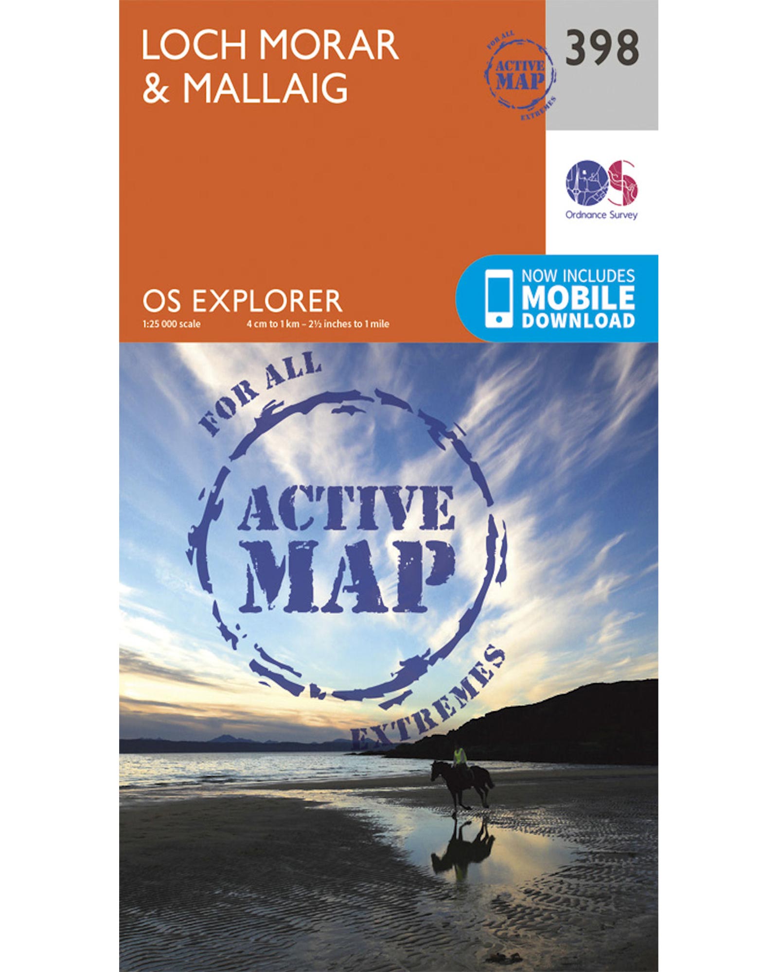 Ordnance Survey Loch MorarandMallaig - Os Explorer Active 398 Map