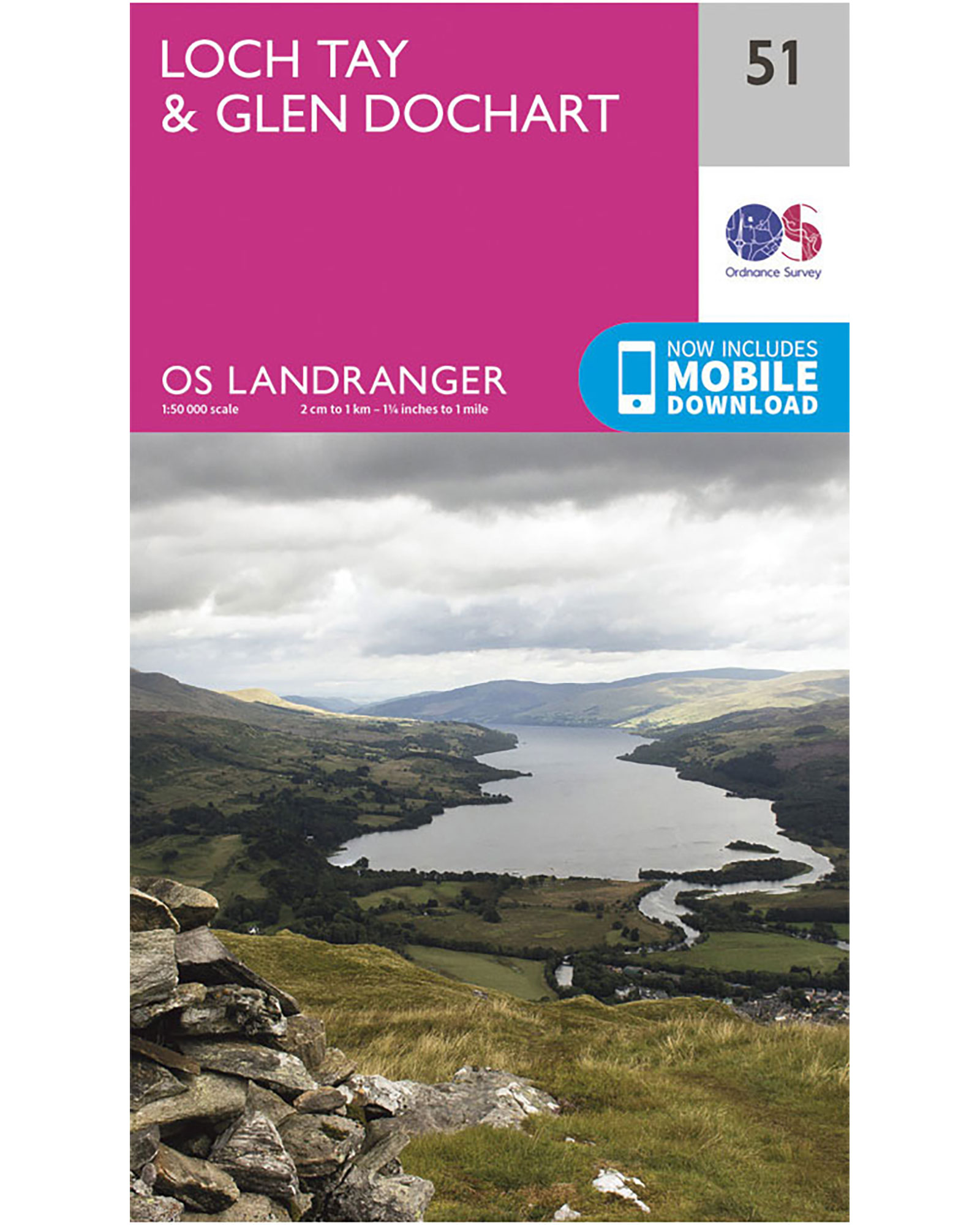 Ordnance Survey Loch TayandGlen Dochart - Landranger 51 Map