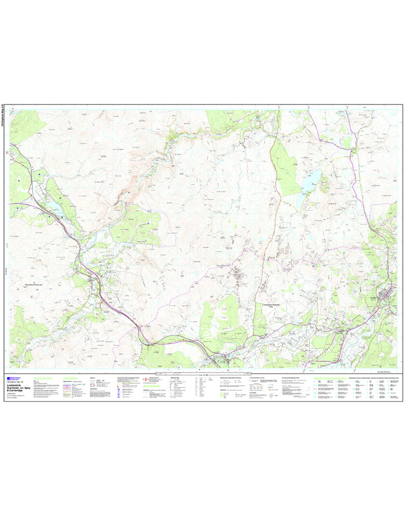Ordnance Survey Lochindorb  Grantown-on-speyandCarrbridge - Os Explorer Ol418 Map