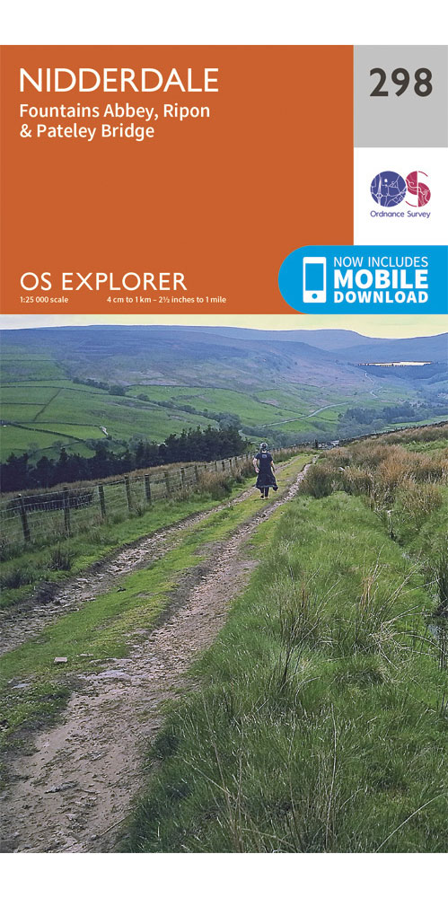 Ordnance Survey Nidderdale - Os Explorer 298 Map
