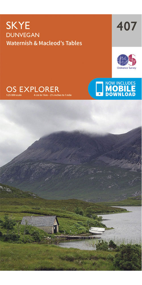 Ordnance Survey Skye - Dunvegan - Os Explorer 407 Map