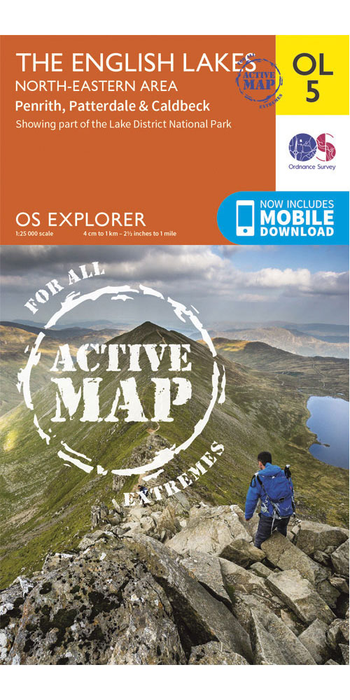 Ordnance Survey The English Lakes - North Eastern Area - Os Explorer Active Ol5 Map