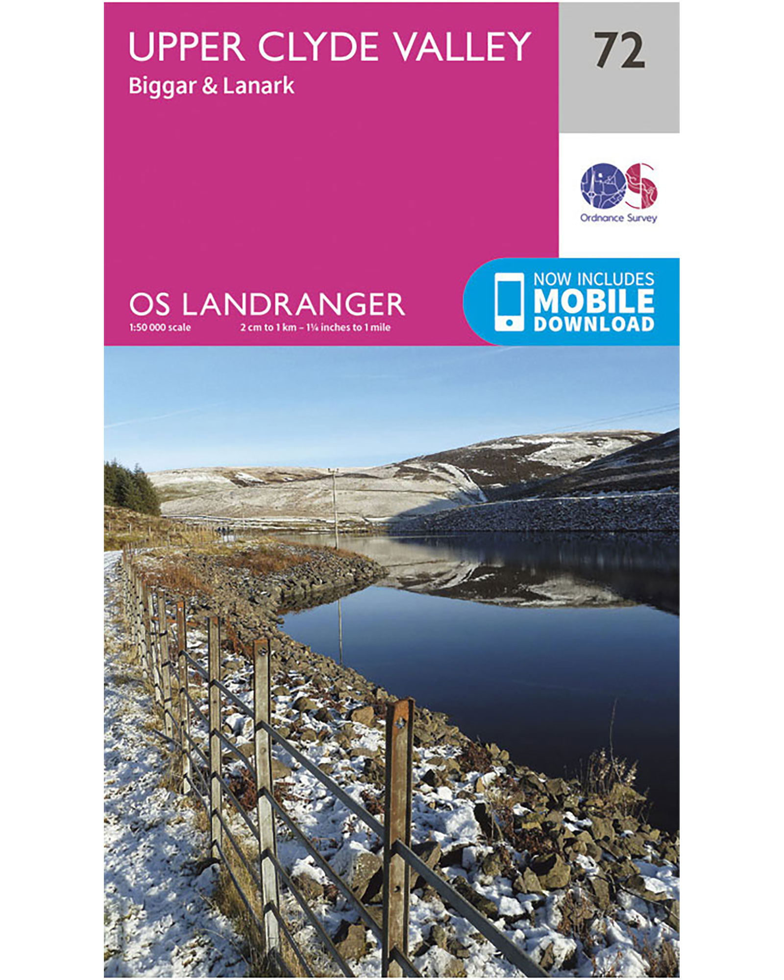 Ordnance Survey Upper Clyde Valley  BiggarandLanark - Landranger 72 Map