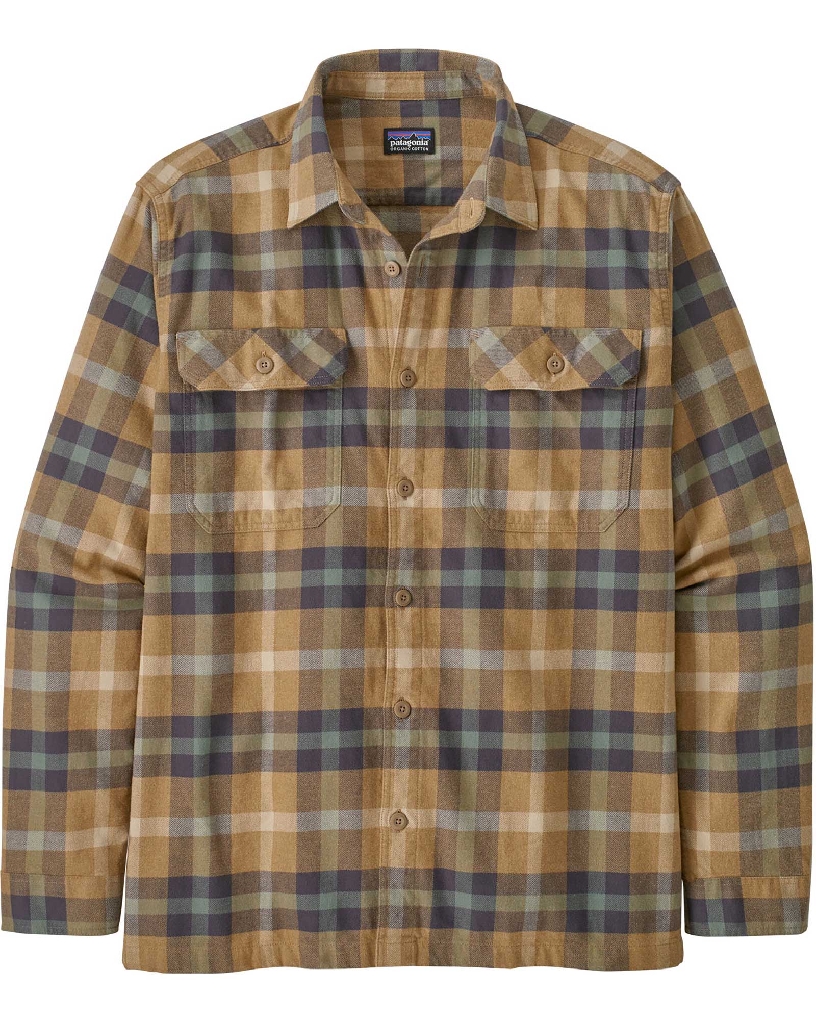 Patagonia Mens Organic Long Sleeve Flannel Shirt