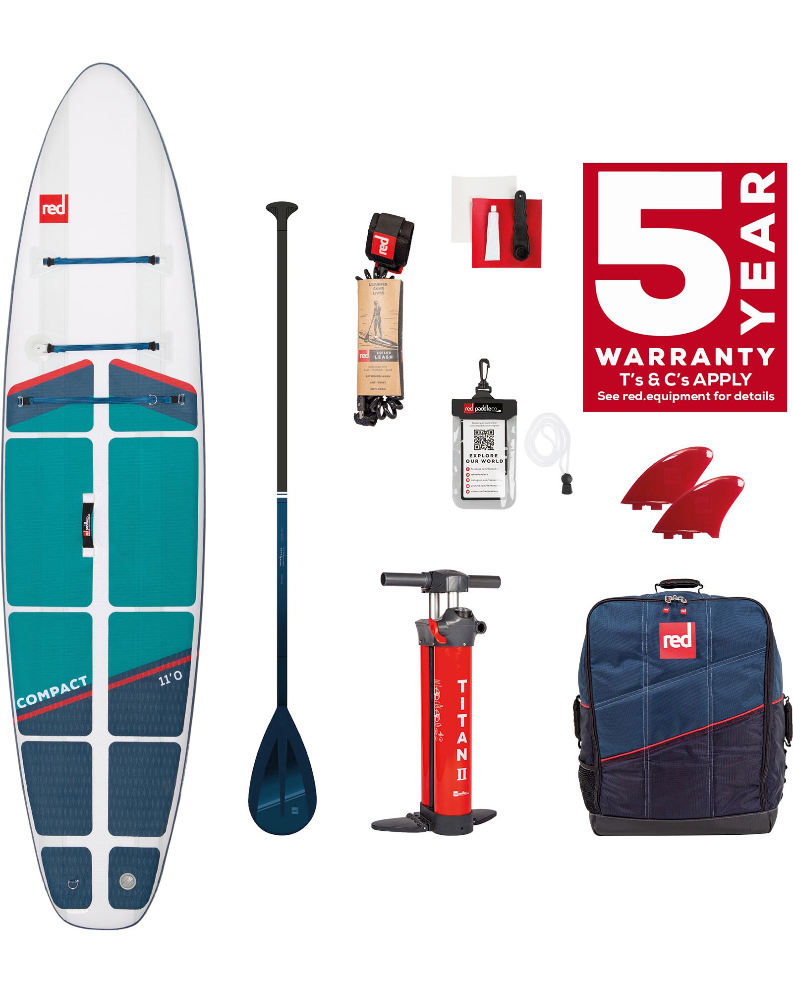 Red 11.0 - Compact Inflatable Sup Package