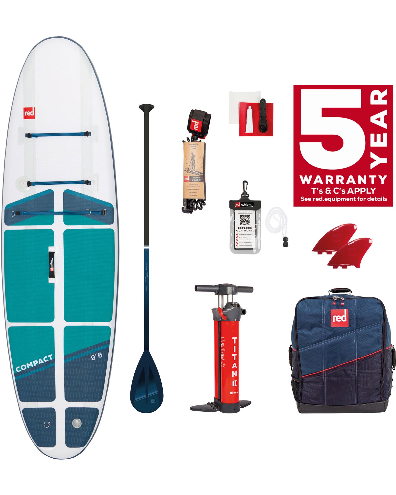 Red 9.6 - Compact Inflatable Sup Package