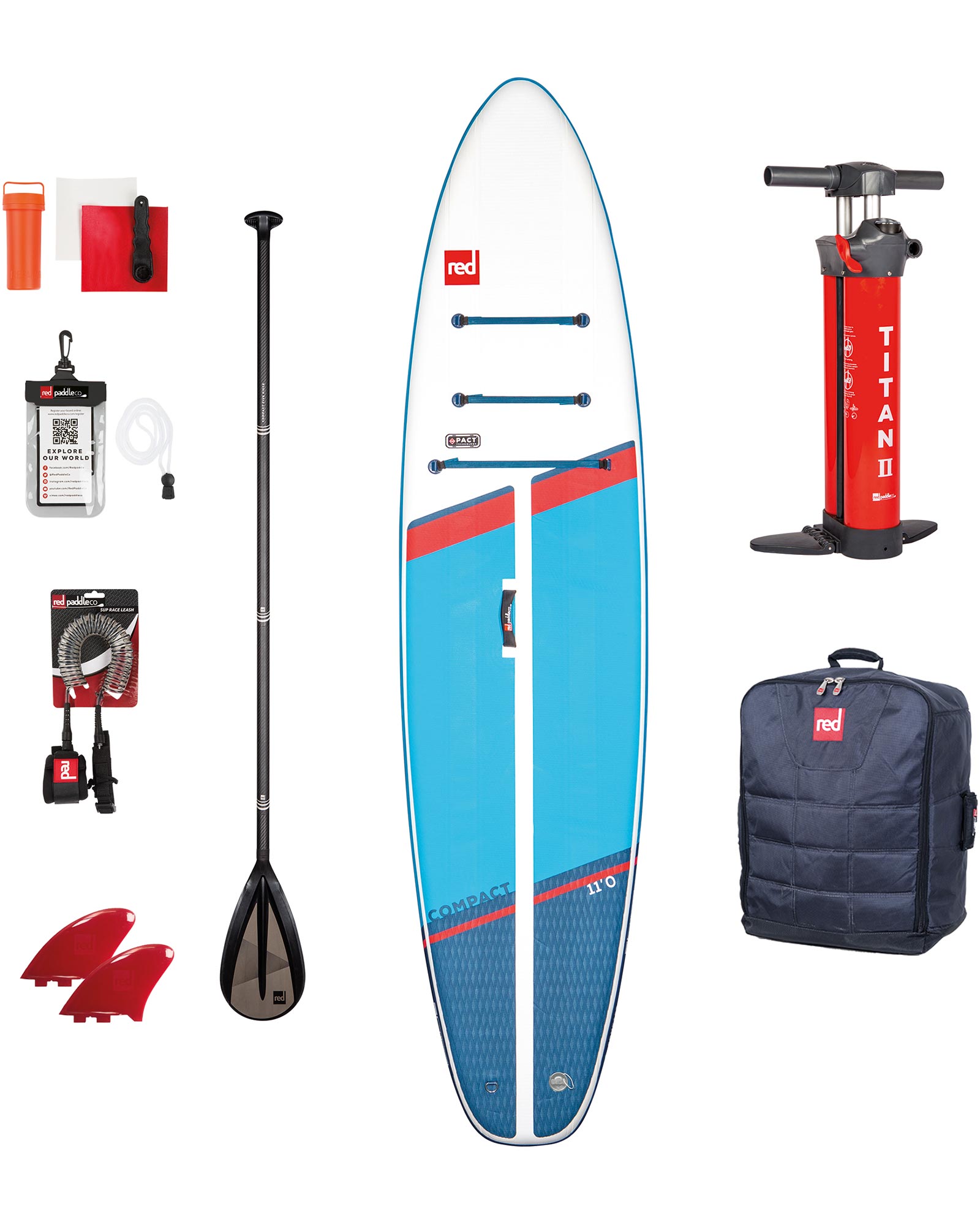 Red Paddle Co Compact 110 Inflatable Sup Package