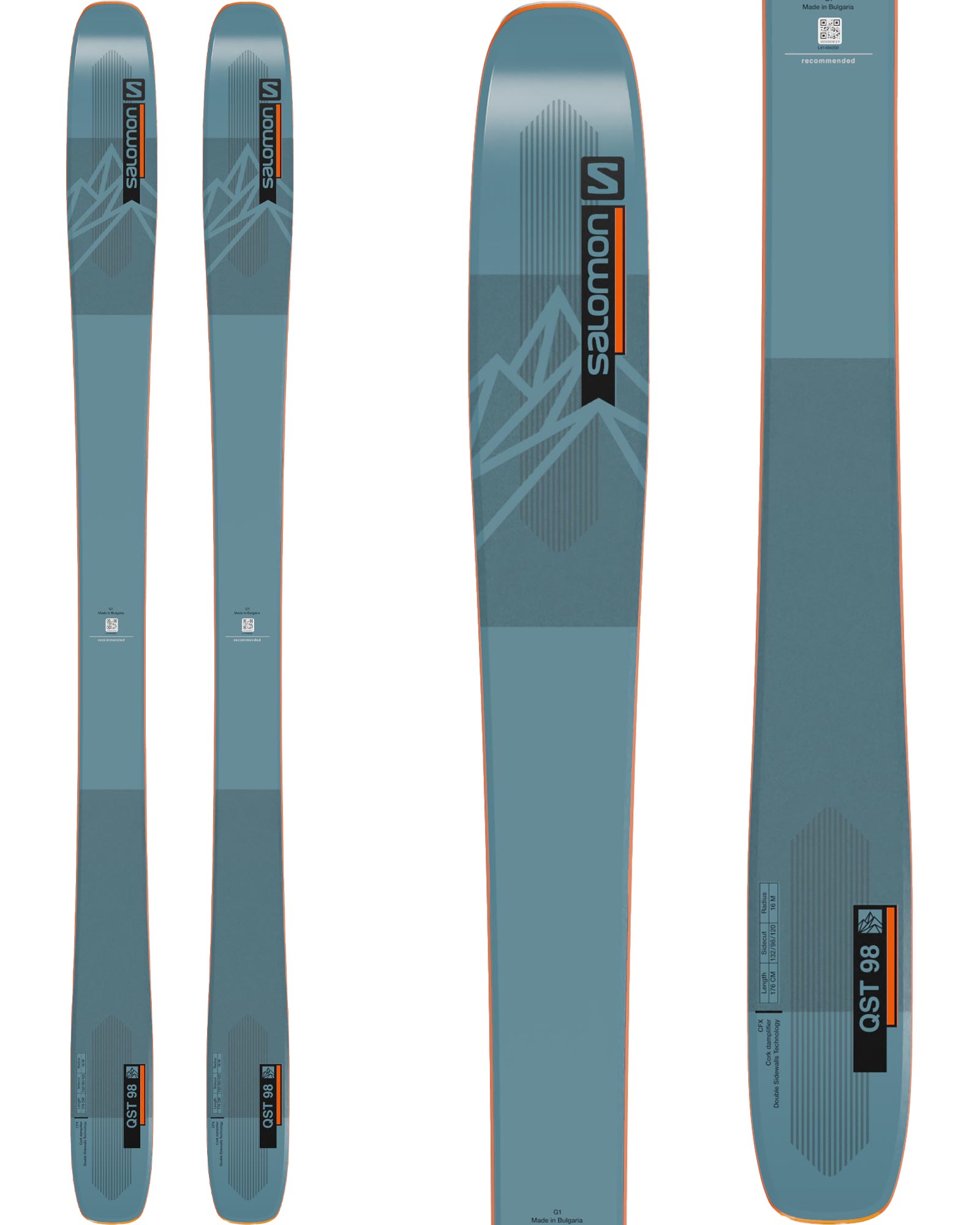 Salomon Qst 98 Skis 2023