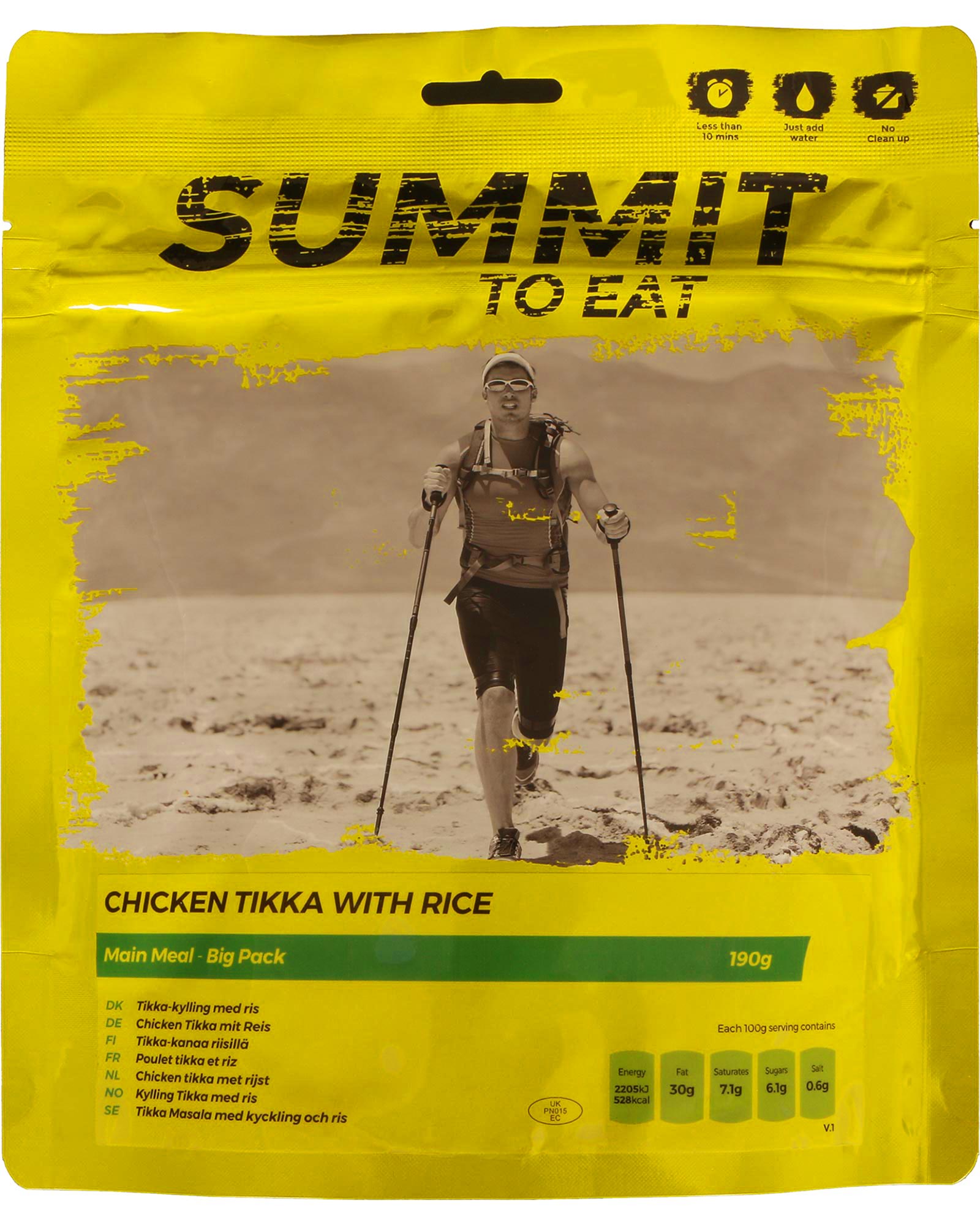 Summit To Eat Chicken Tikka With Rice - Big Pack Camping Food