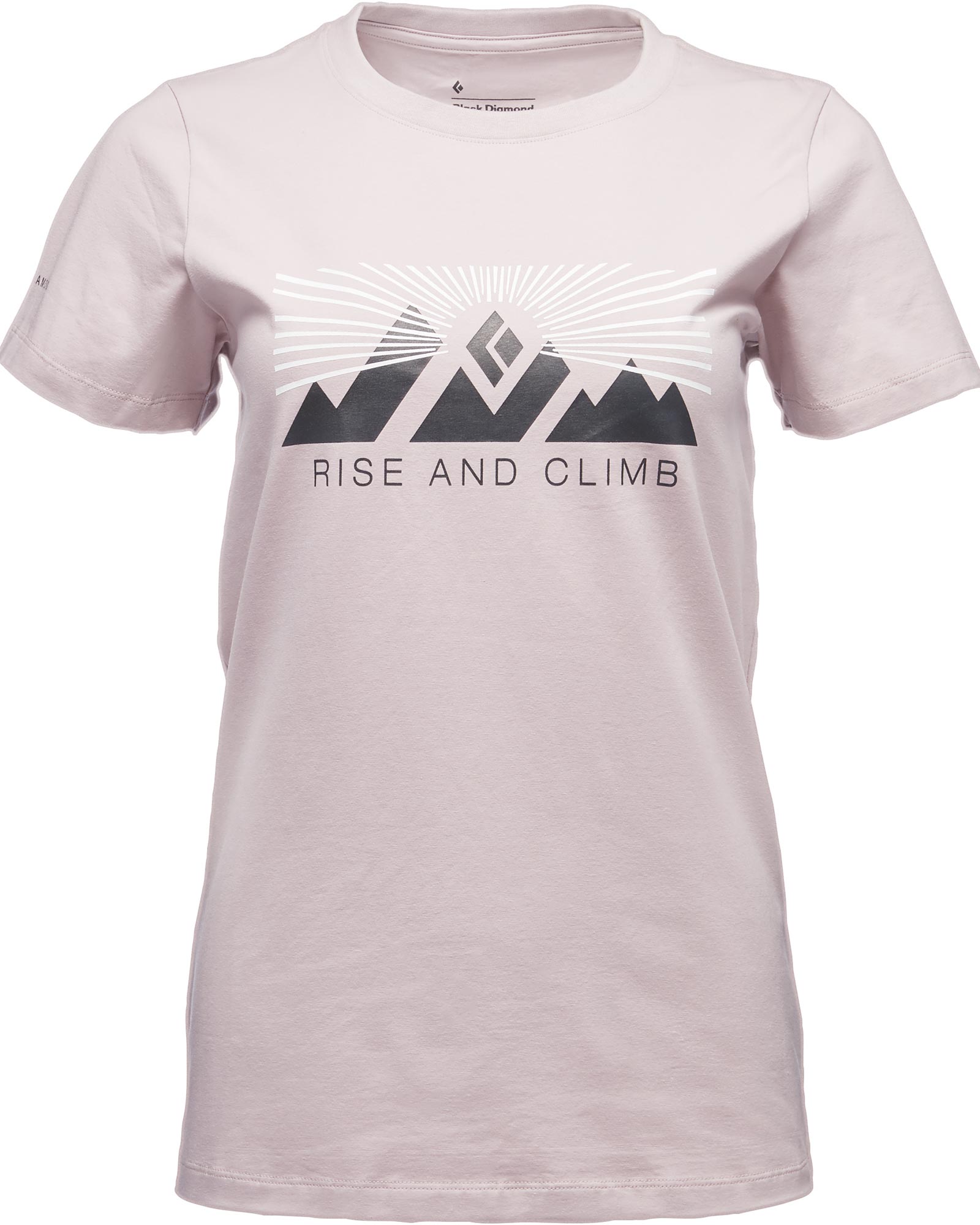 Black Diamond Rise And Climb Womens T-shirt