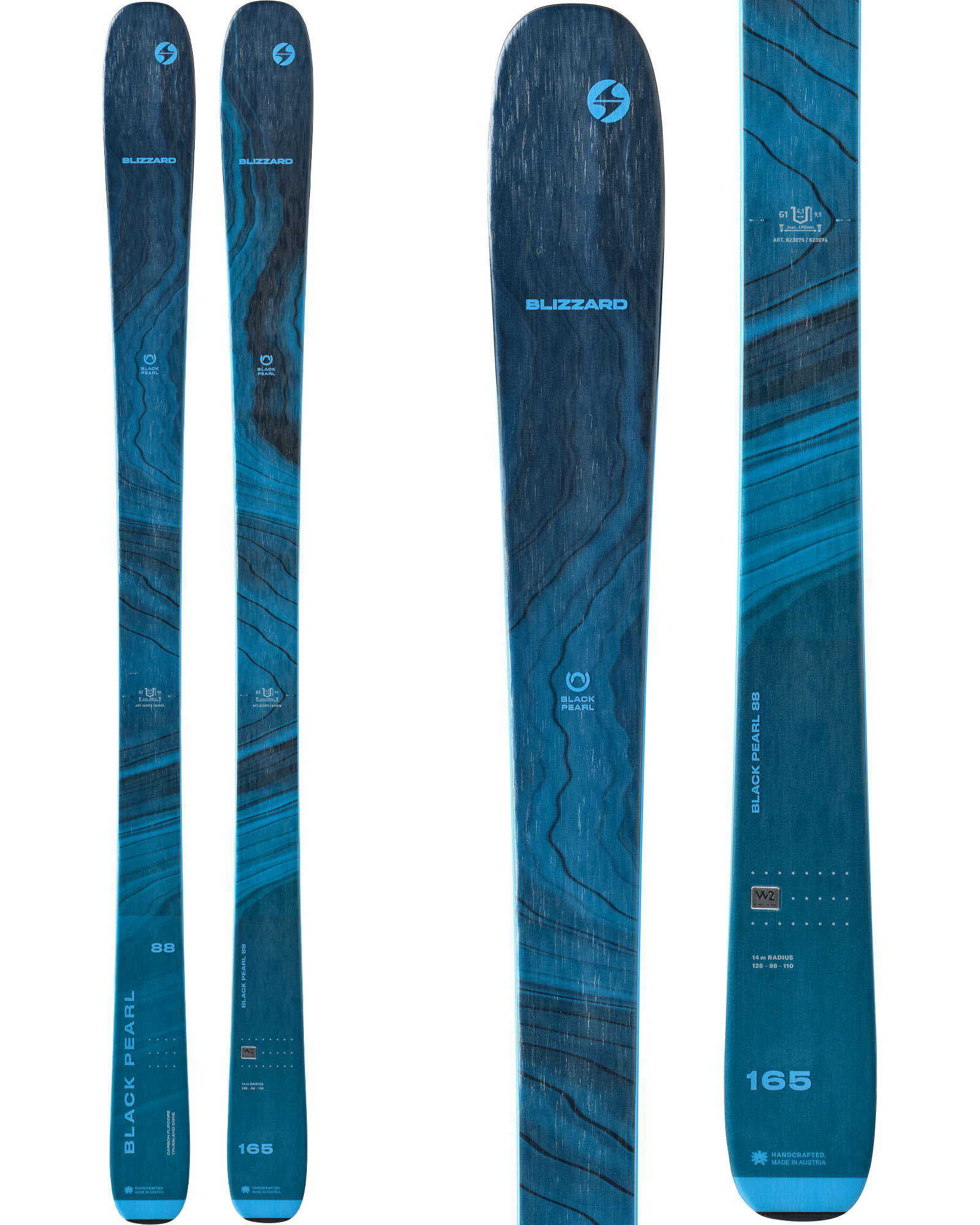 Blizard Black Pearl 88 Womens Skis 2023