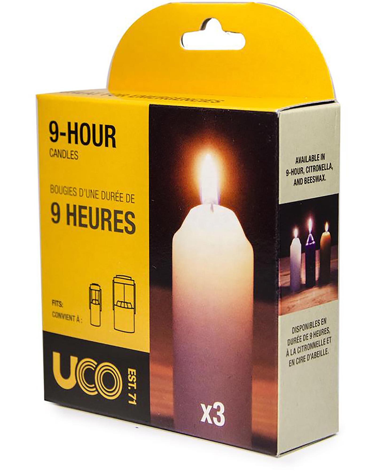 Uco 9-hour Candles 3pk