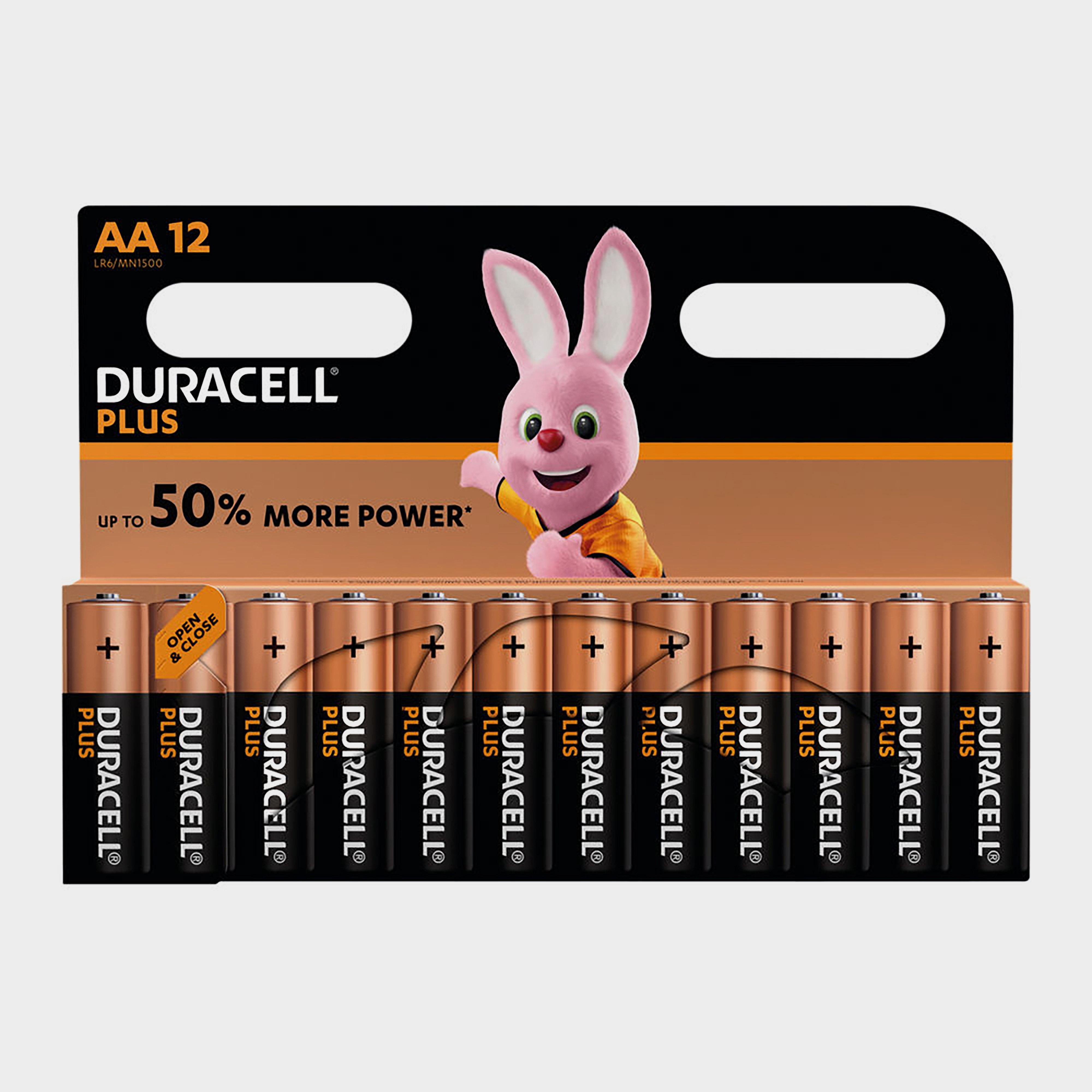 Duracell Aa Plus Batteries (12 Pack)  Black