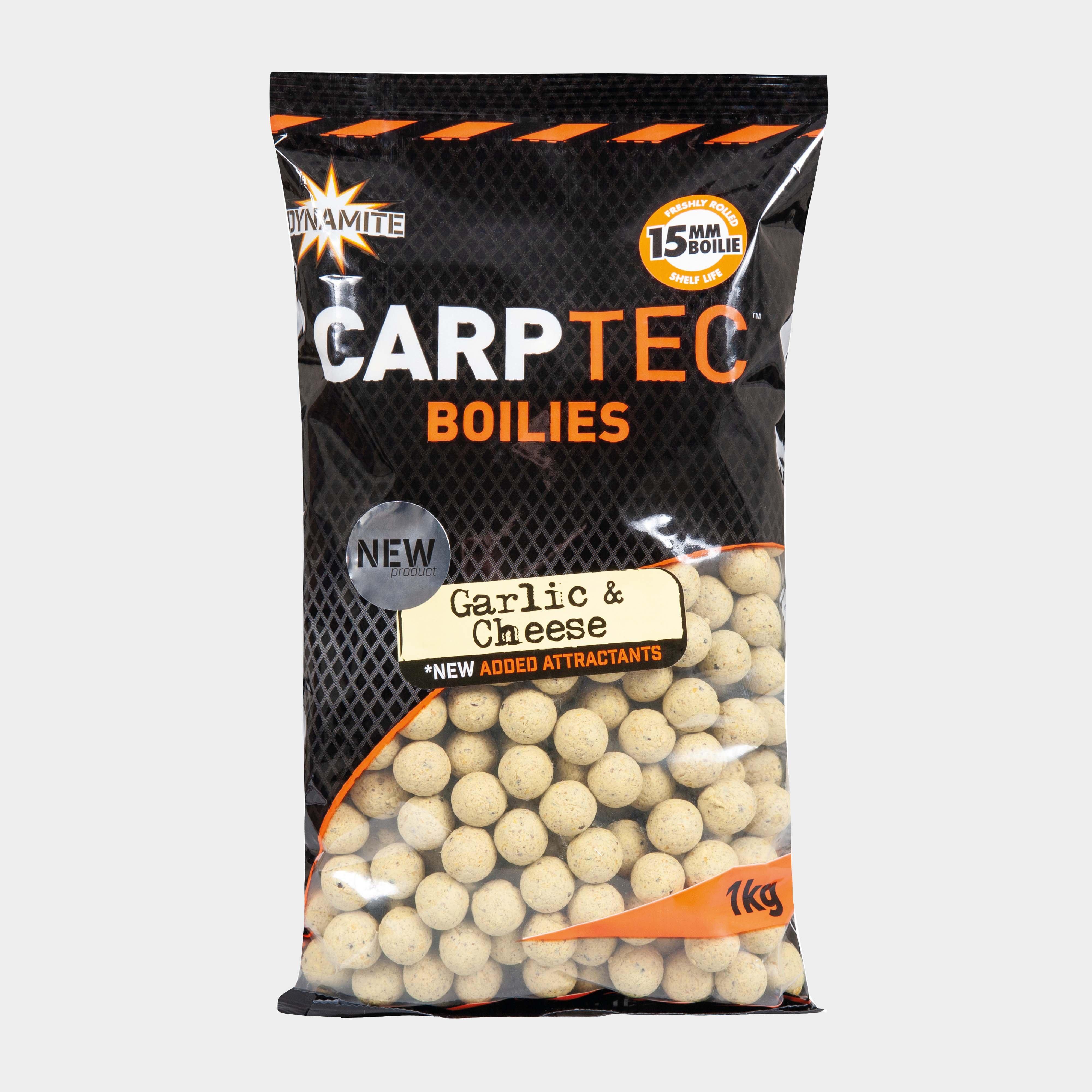 Dynamite Carptec Garlic And Cheese Boilies (15mm)  Yellow