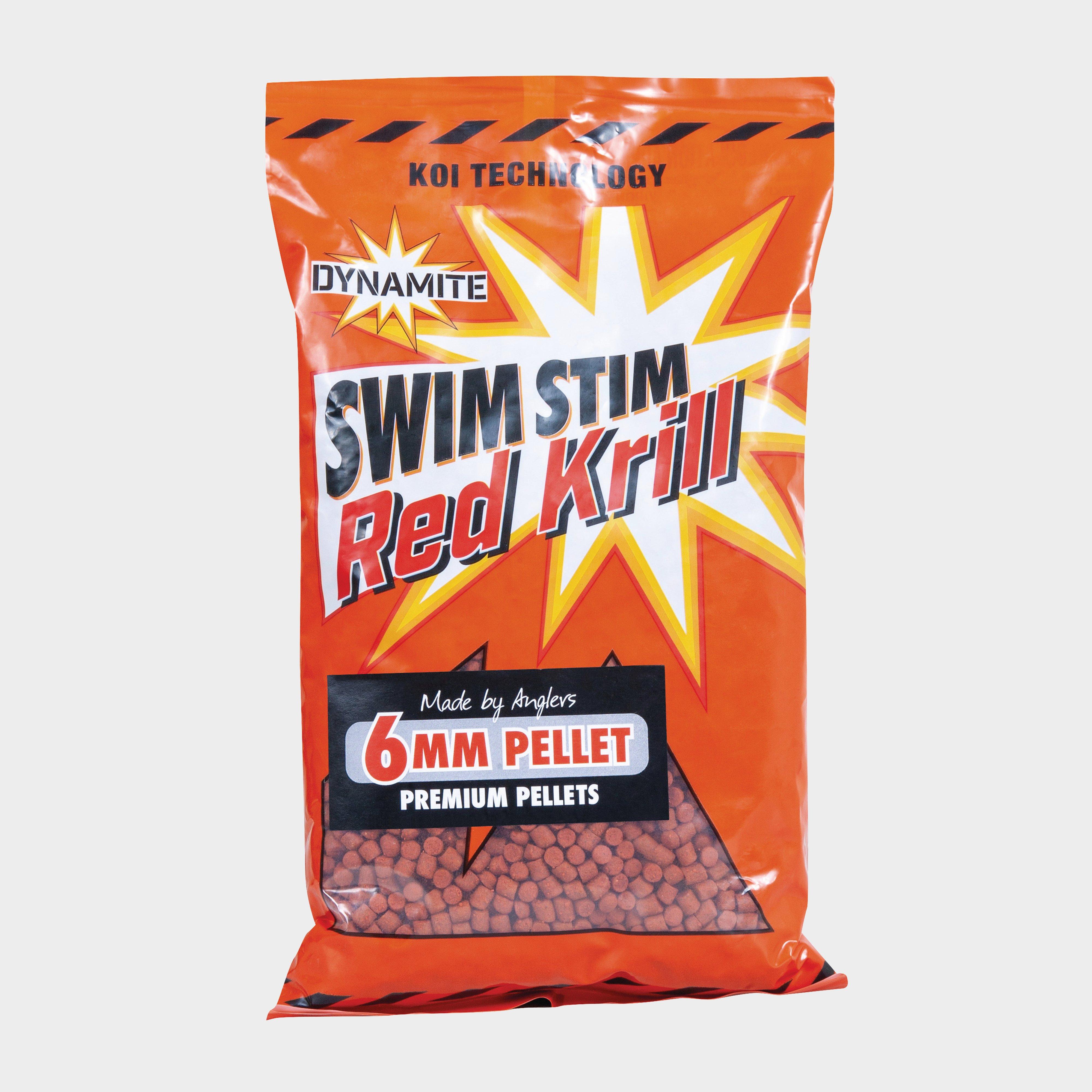 Dynamite Swim Stim Red Krill Sinking Carp Pellets  6mm  900  Red