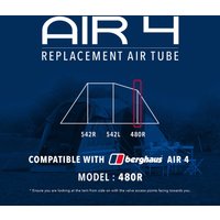 Eurohike Air 4 Tent Replacement Air Tube - 480r  Black
