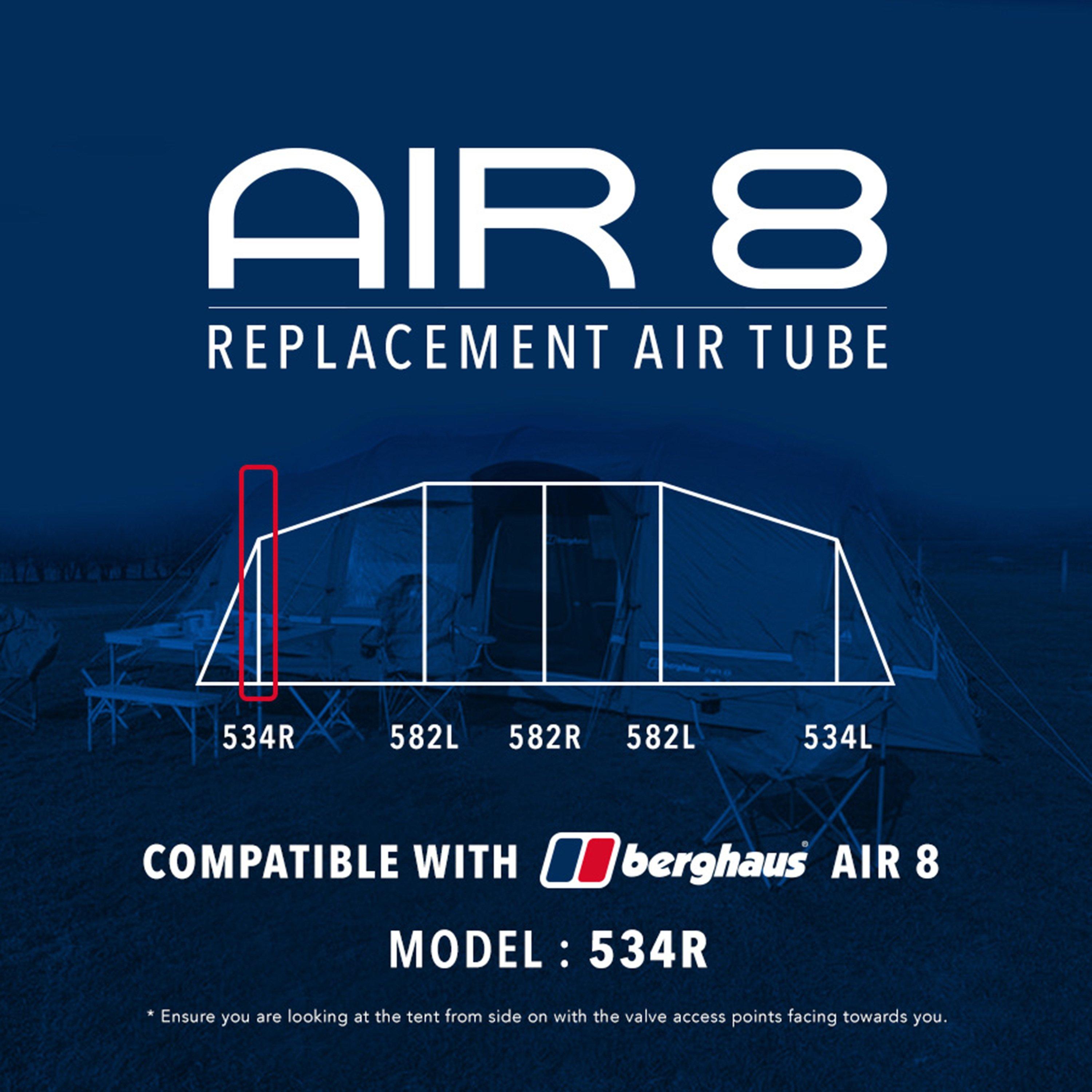 Eurohike Air 8 Tent Replacement Air Tube - 534r  Black