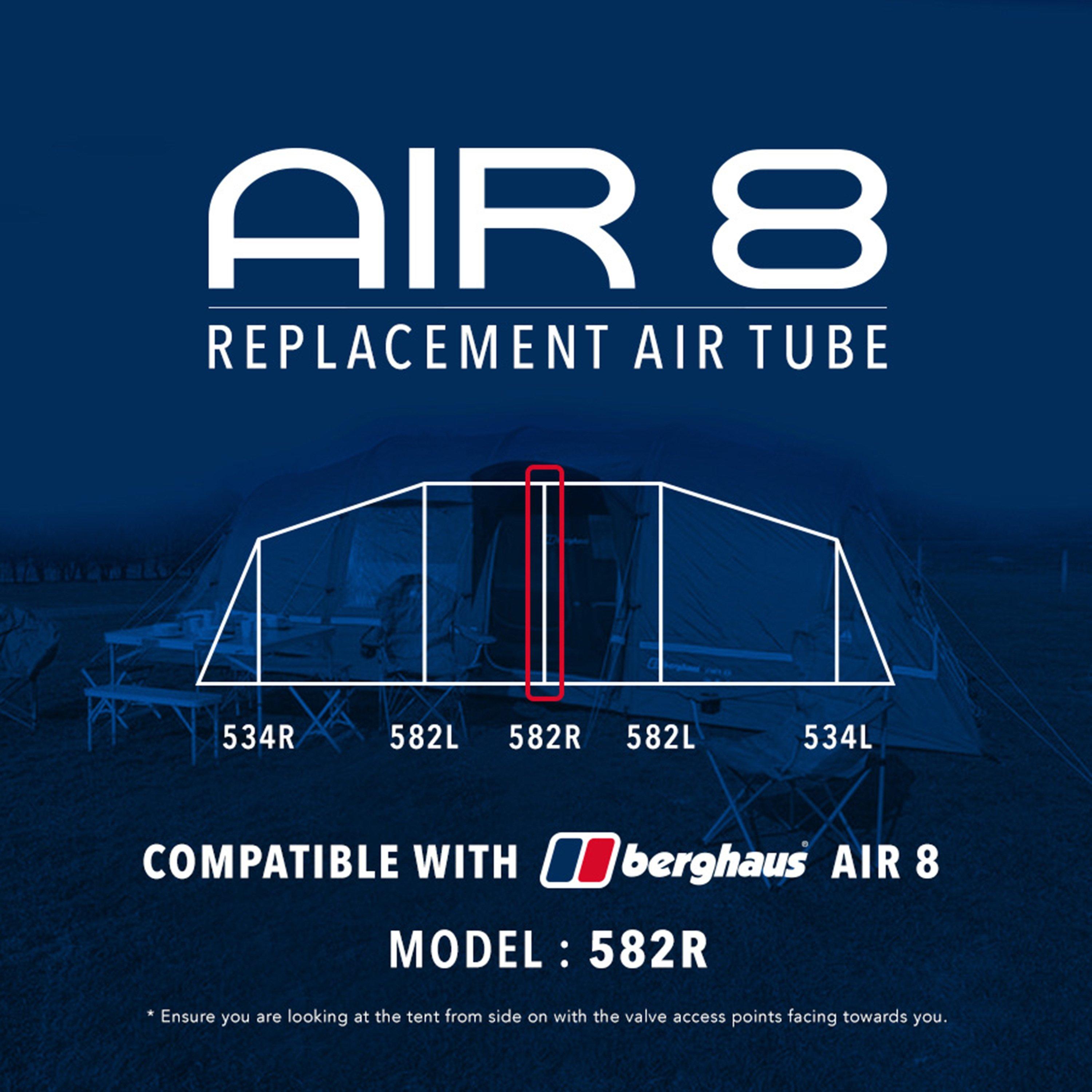 Eurohike Air 8 Tent Replacement Air Tube - 582r  Black