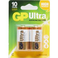 Gp Batteries Ultra Batteries C 2 Pack  Yellow
