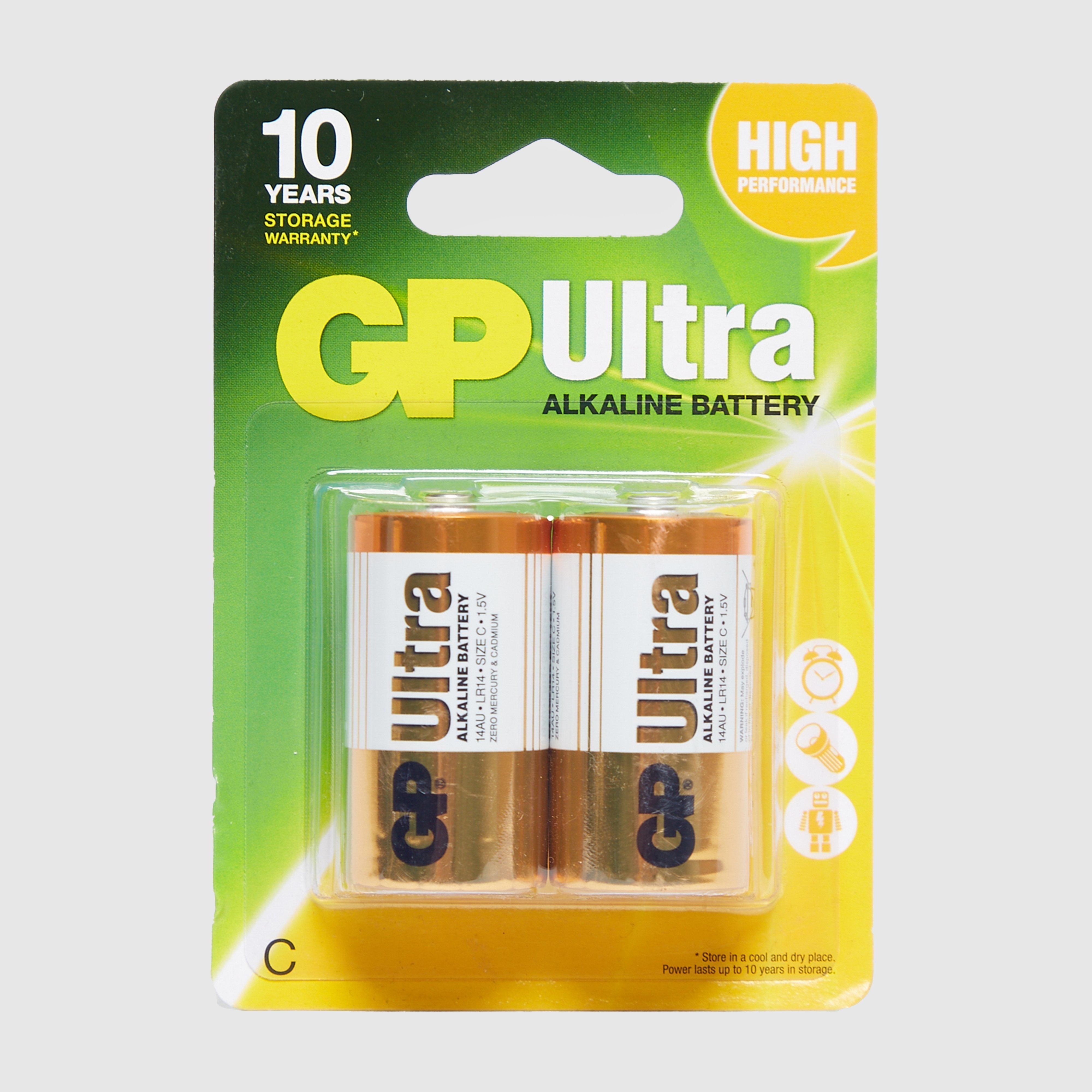Gp Batteries Ultra Batteries C 2 Pack  Yellow