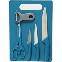 Hi-gear 6-piece Chopping Board / Knife Set  Blue