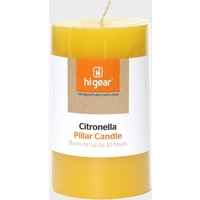 Hi-gear Citronella Pillar Candle  Yellow