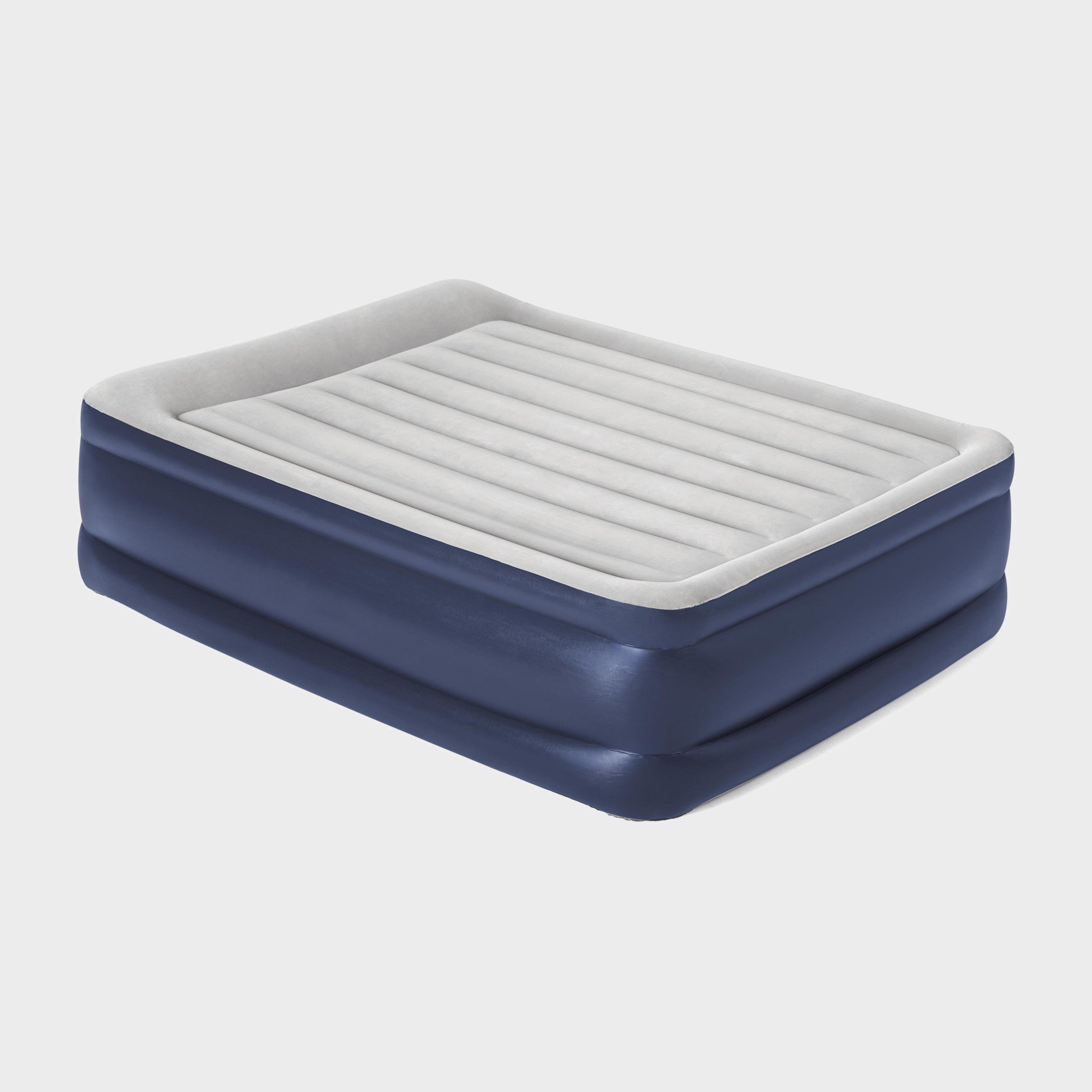 Hi-gear High Rise Flock King Size Airbed  Navy