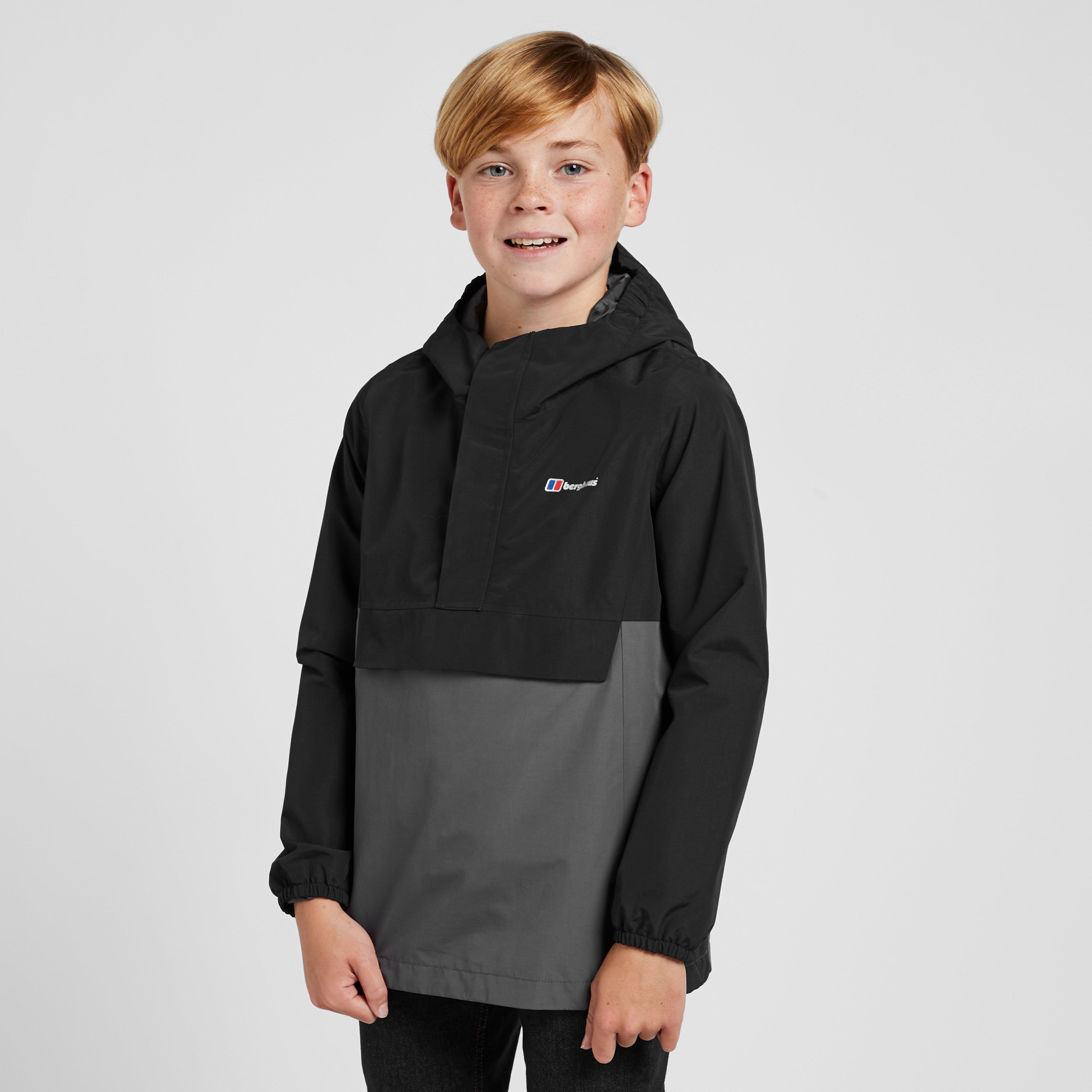 Berghaus Kids Over The Head Smock Waterproof Jacket  Black