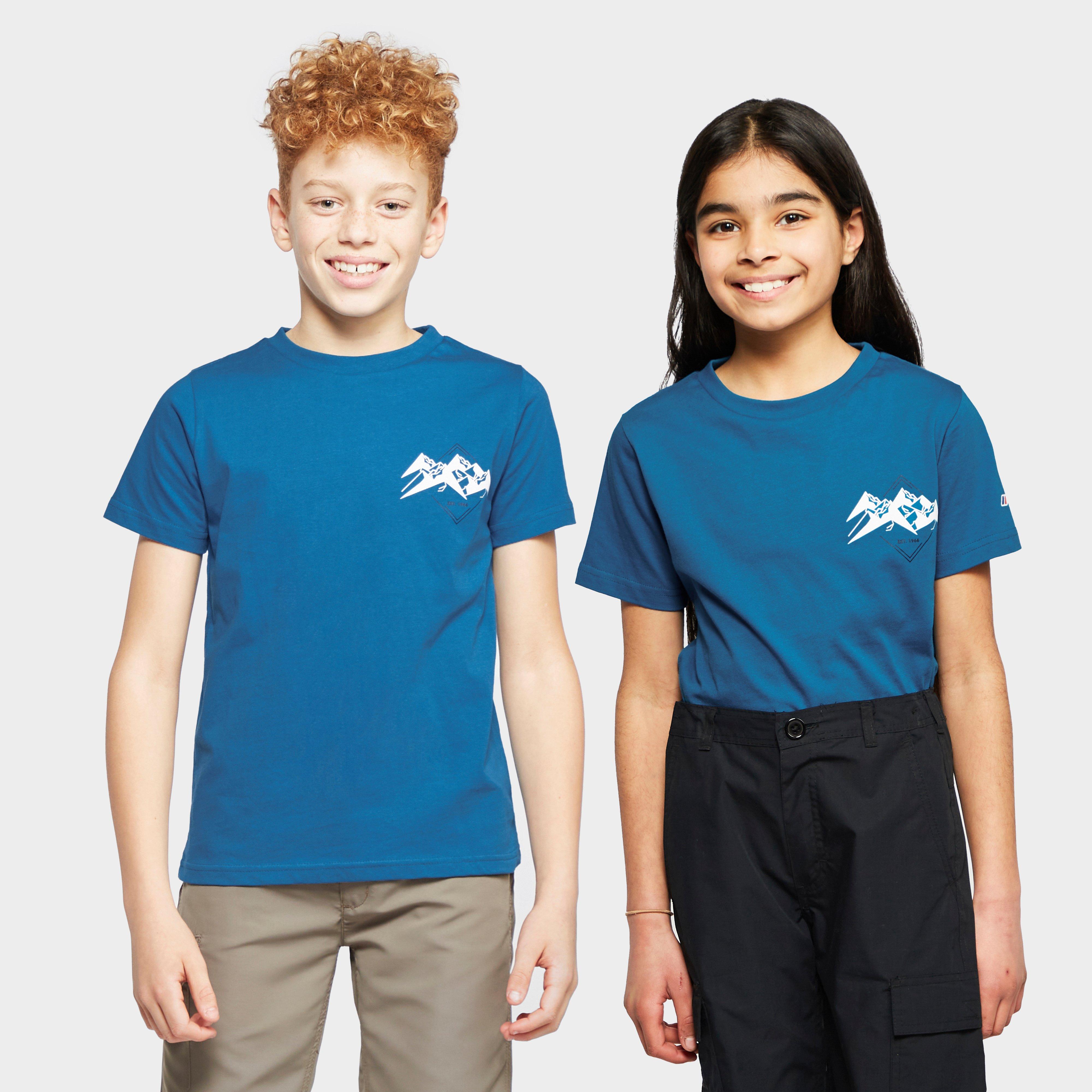 Berghaus Kids Small Side Mountain T-shirt  Blue