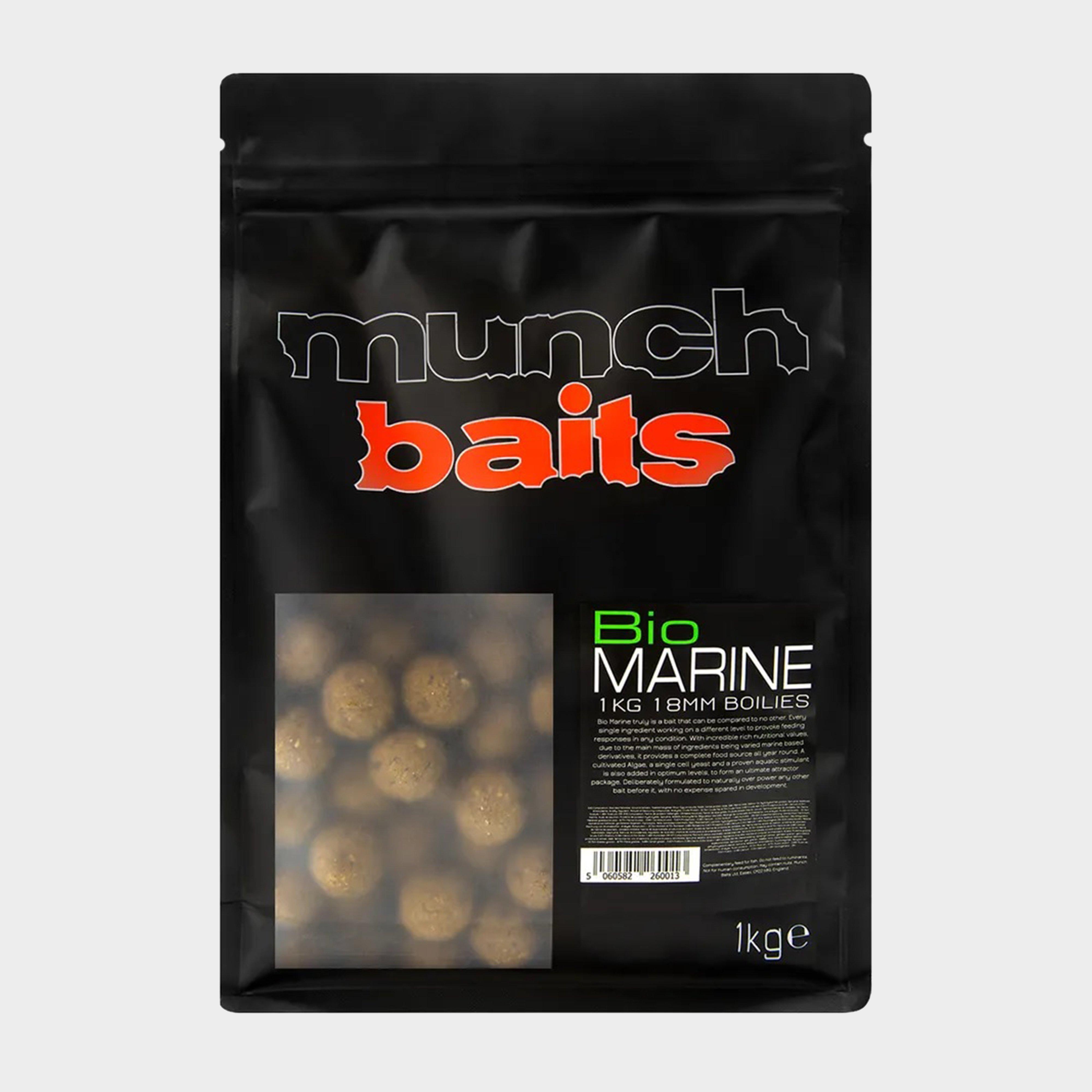 Munch Baits Bio Marine 18mm Boilies (1kg)  Black
