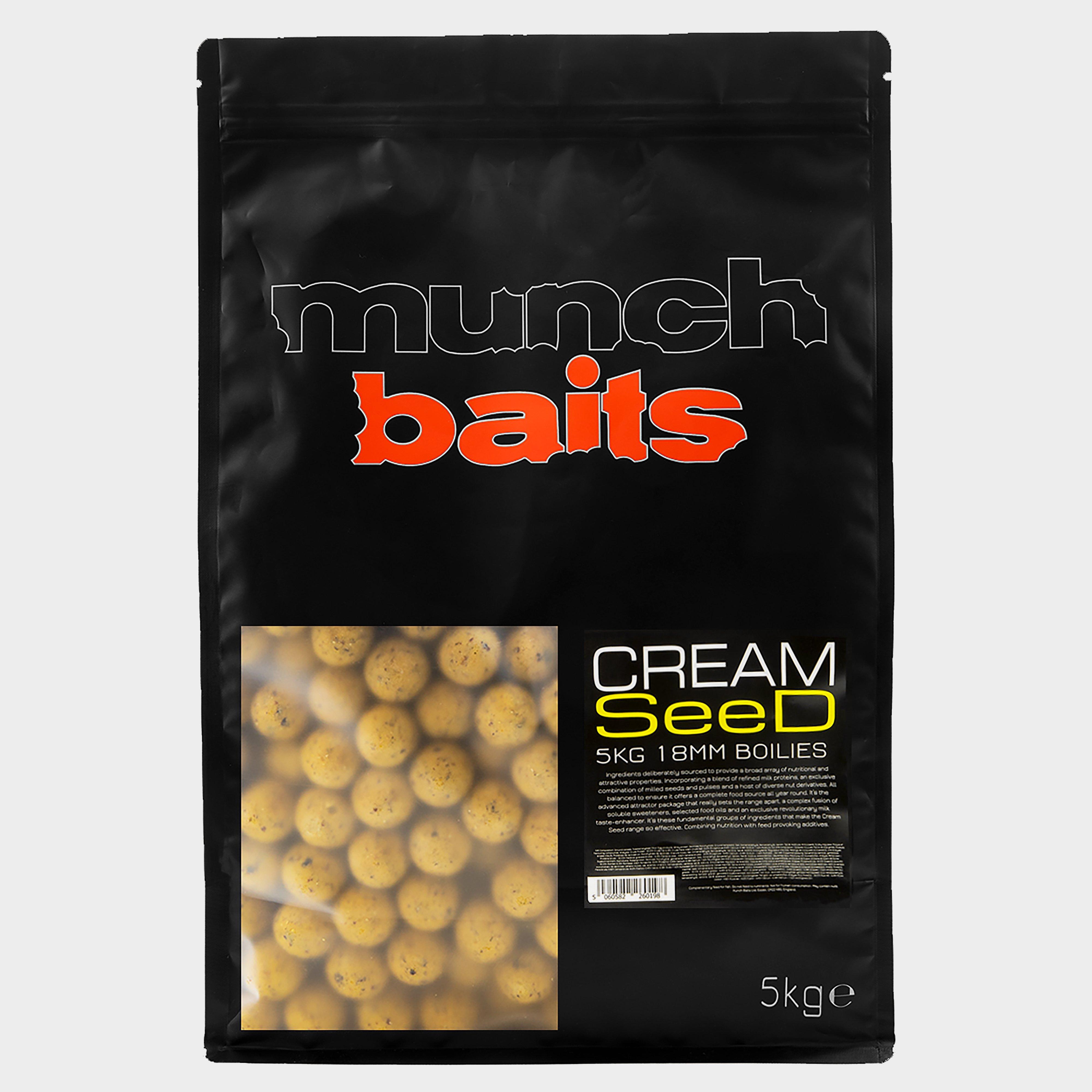 Munch Cream Seed 18mm Boilies 5k Shelf Life  Yellow