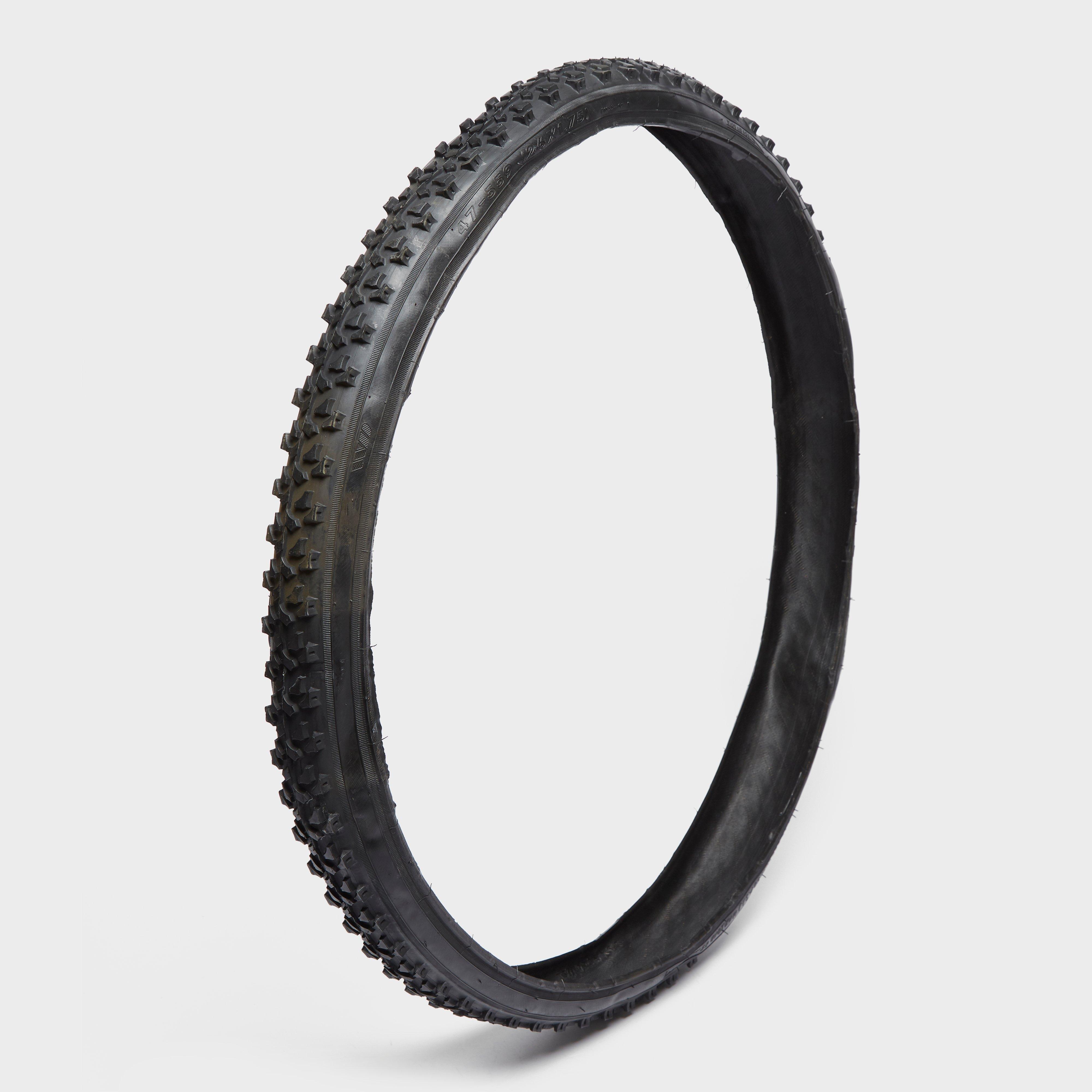One23 26 X 1.75 Folding Mountain Bike Tyre  Black