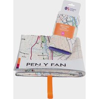 Ordnance Survey Brecon Beacons Pen Y Fan Large Towel  Orange