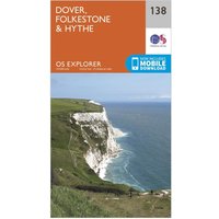 Ordnance Survey Explorer 138 Dover  FolkestoneandHythe Map With Digital Version  Orange