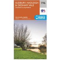 Ordnance Survey Explorer 196 Sudbury  HadleighandDedham Vale Map With Digital Version