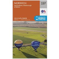 Ordnance Survey Explorer 237 Norwich Map With Digital Version  Orange