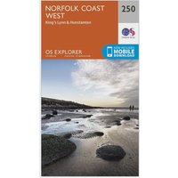 Ordnance Survey Explorer 250 Norfolk Coast West Map With Digital Version