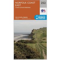 Ordnance Survey Explorer 252 Norfolk Coast East Map With Digital Version