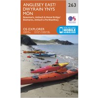 Ordnance Survey Explorer 263 Anglesey East Map With Digital Version  Orange