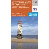 Ordnance Survey Explorer 265 Clwydian Range  Prestatyn  MoldandRuthin Map With Digital Version  Orange