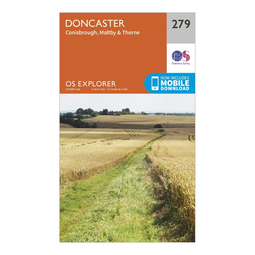 Ordnance Survey Explorer 279 Doncaster Map With Digital Version  Orange