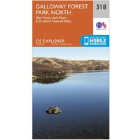 Ordnance Survey Explorer 318 Galloway Forest Park North Map With Digital Version