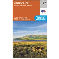 Ordnance Survey Explorer 322 Annandale Map With Digital Version  Orange